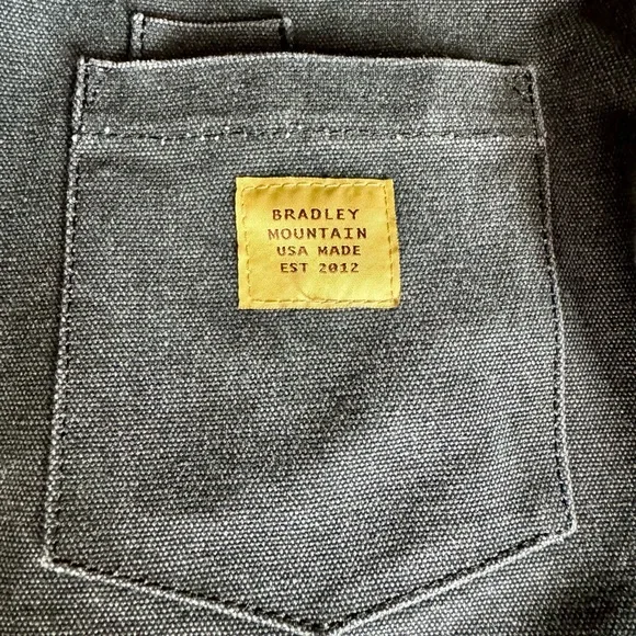 Bradley Mountain Edison Chore Coat Size Men’s Medium - Stone Washed Black - Picture 10 of 14